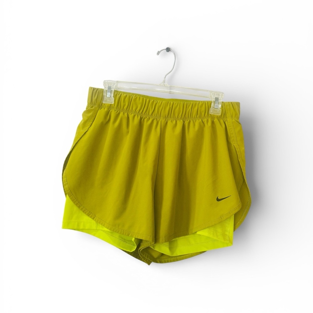 Nike Women's Lime Green Athletic Shorts size L